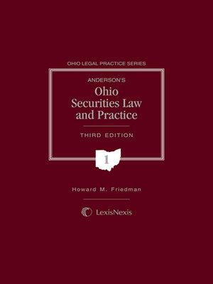 cover image of Ohio Securities Law and Practice